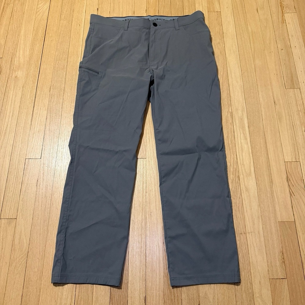 Orvis Tech Pants Men's 40x32 Stretch Hiking Outdoor Water Repellent Performance